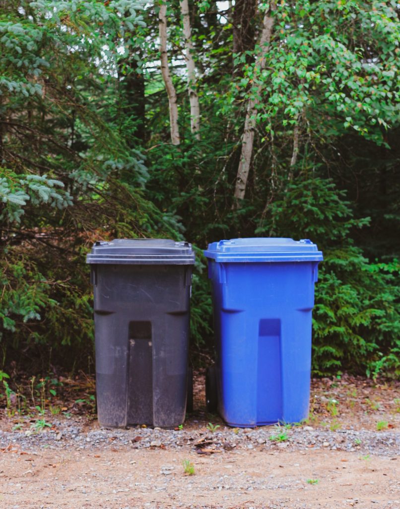 Zwei Mülltonnen